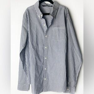 Janie and Jack Boys Striped Oxford Shirt Sz 14